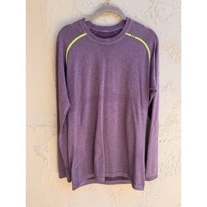 Lululemon Mens Purple Metal Vent Tech Long Sleeve Top LARGE Athleisure Athletic